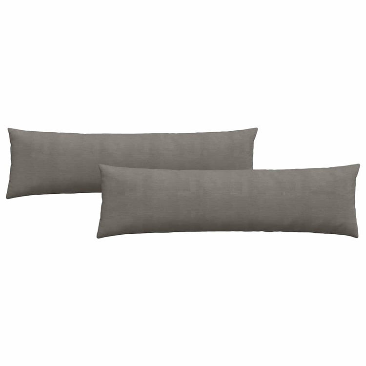 VidaXL coussins de canapé 2 pièces gris clair 145 x 40 cm tissu corde
