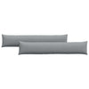 VidaXL coussins de canapé 2 pcs tissu gris clair 200 x 40 cm