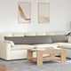 VidaXL coussins de canapé 2 pcs taupe 200 x 40 cm tissu