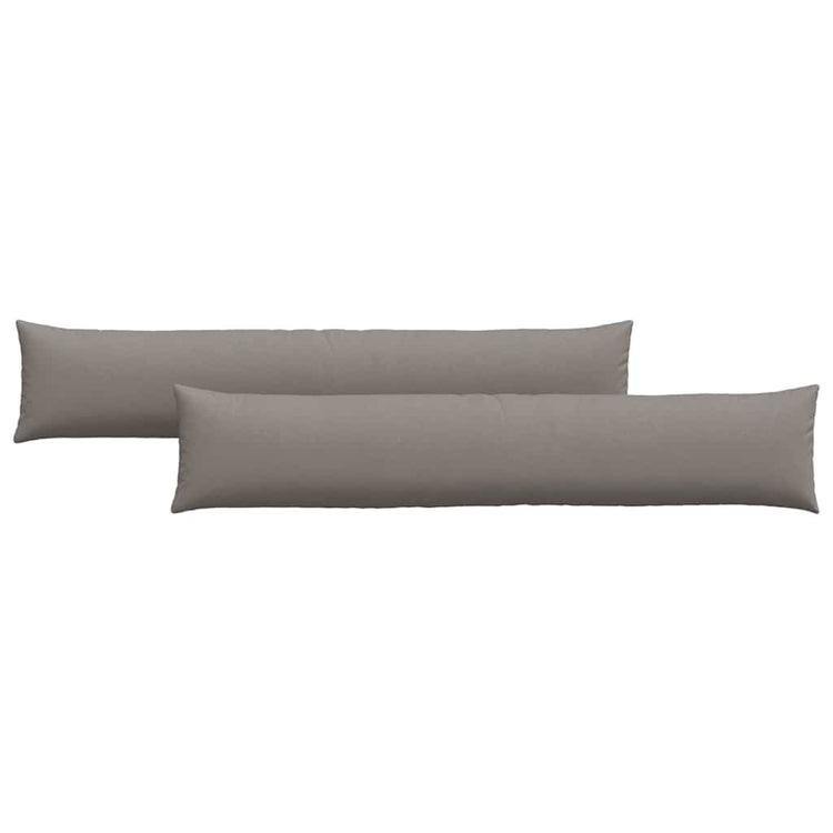 VidaXL coussins de canapé 2 pcs taupe 200 x 40 cm tissu