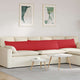 VidaXL coussins de canapé 2 pcs rouge 200 x 40 cm tissu