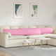 VidaXL coussins de canapé 2 pcs rose 200 x 40 cm tissu