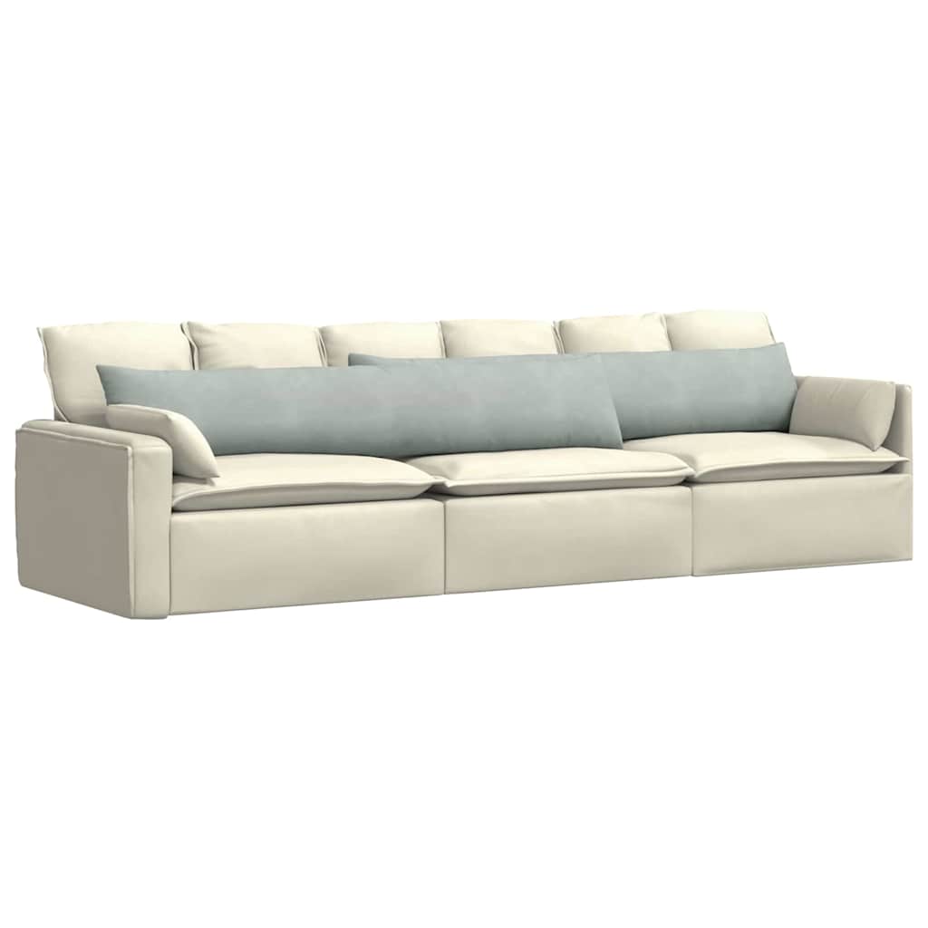 VidaXL coussins de canapé 2 pièces gris clair 200 x 40 cm tissu corde
