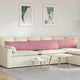 VidaXL coussins de canapé 2 pièces rose 200 x 40 cm tissu corde