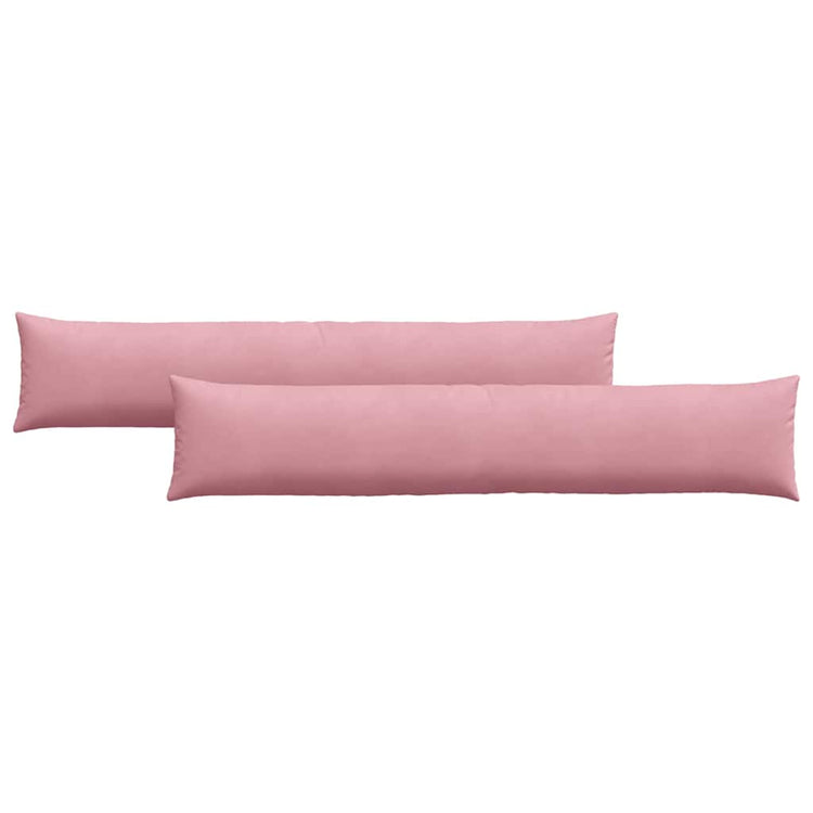 VidaXL coussins de canapé 2 pièces rose 200 x 40 cm tissu corde