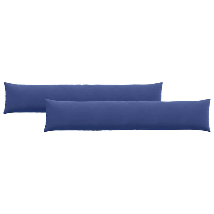 VidaXL coussins de canapé, 2 pièces, bleu police, tissu corde 200 x 40 cm