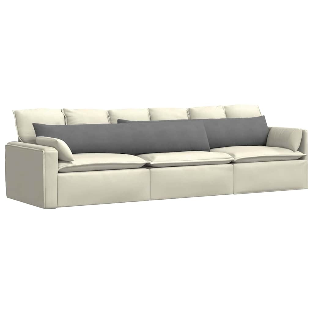 VidaXL coussins de canapé 2 pièces tissu gris foncé 200 x 40 cm