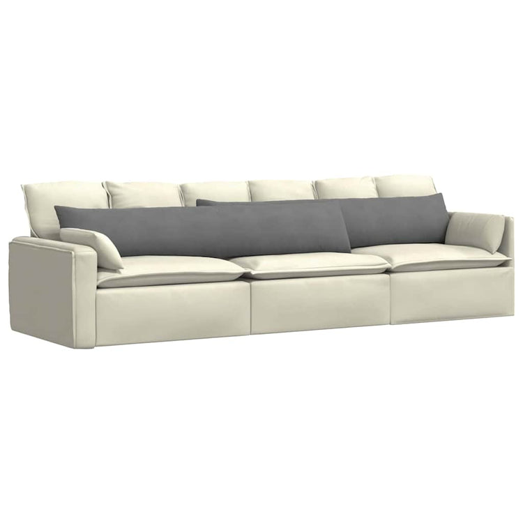 VidaXL coussins de canapé 2 pièces tissu gris foncé 200 x 40 cm