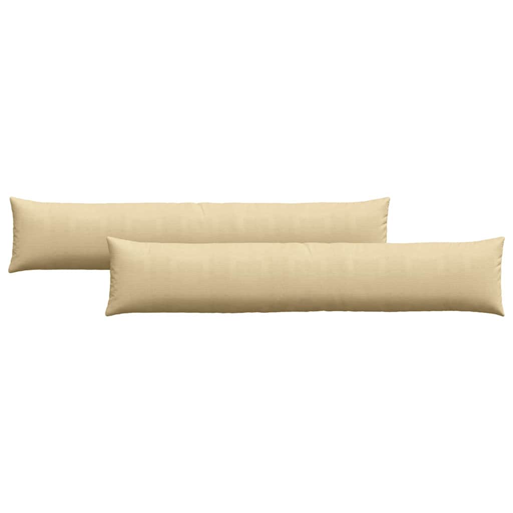 VidaXL coussins de canapé 2 pièces gris vert 200 x 40 cm tissu corde