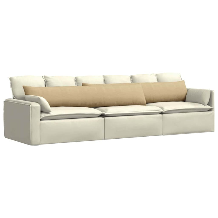 VidaXL coussins de canapé 2 pièces gris vert 200 x 40 cm tissu corde