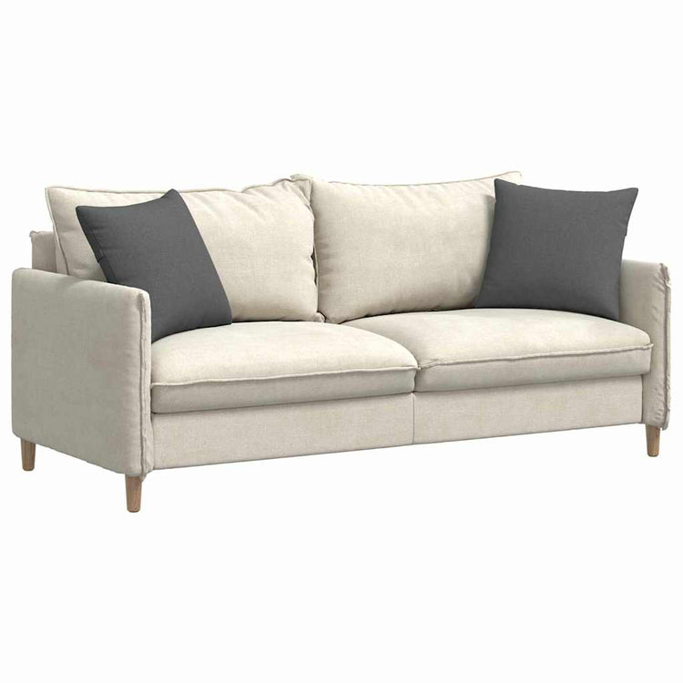 VidaXL coussins de canapé 2 pcs tissu gris foncé 45 x 45 cm