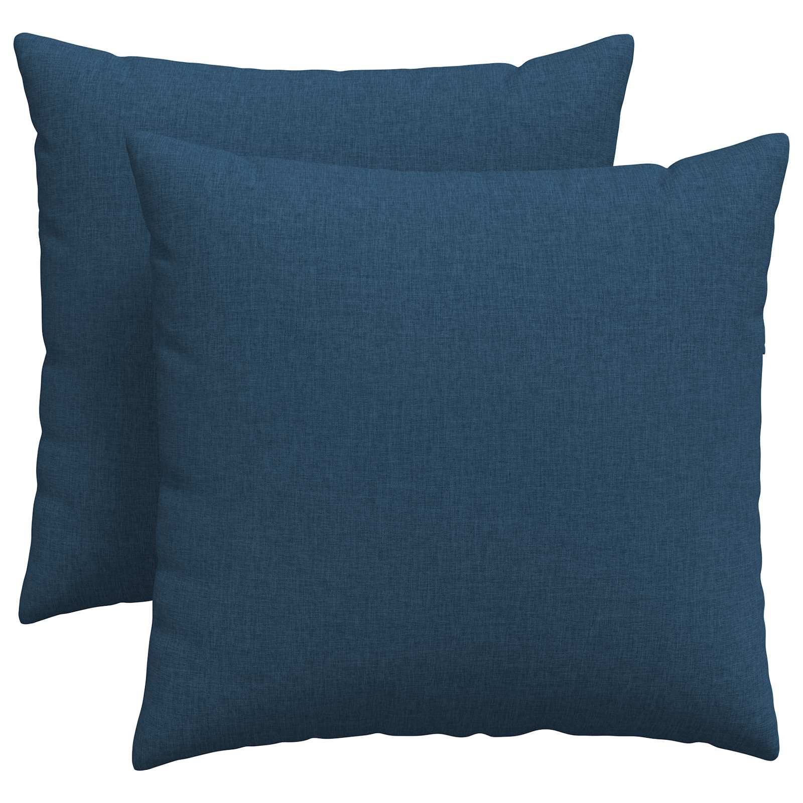 VidaXL coussins de canapé 2 pcs bleu 45 x 45 cm tissu