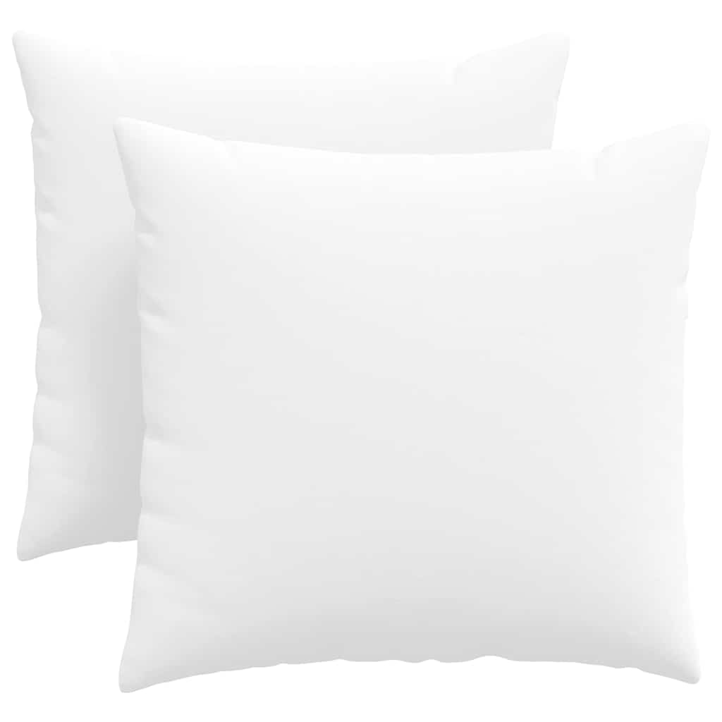 VidaXL coussins de canapé 2 pcs blanc 45 x 45 cm tissu