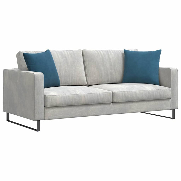 VidaXL coussins de canapé 2 pièces bleu 45 x 45 cm tissu corde