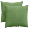 VidaXL coussins de canapé 2 pièces tissu corde vert clair 45 x 45 cm