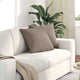 VidaXL coussins de canapé 2 pièces taupe 45 x 45 cm tissu