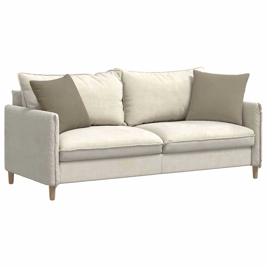 VidaXL coussins de canapé 2 pièces taupe 45 x 45 cm tissu