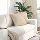 VidaXL coussins de canapé 2 pièces crème 45 x 45 cm tissu