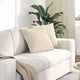 VidaXL coussins de canapé 2 pièces beige 45 x 45 cm tissu