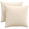 VidaXL coussins de canapé 2 pièces beige 45 x 45 cm tissu