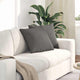 VidaXL coussins de canapé 2 pièces gris clair 45 x 45 cm tissu corde