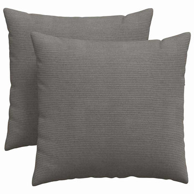 VidaXL coussins de canapé 2 pièces gris clair 45 x 45 cm tissu corde