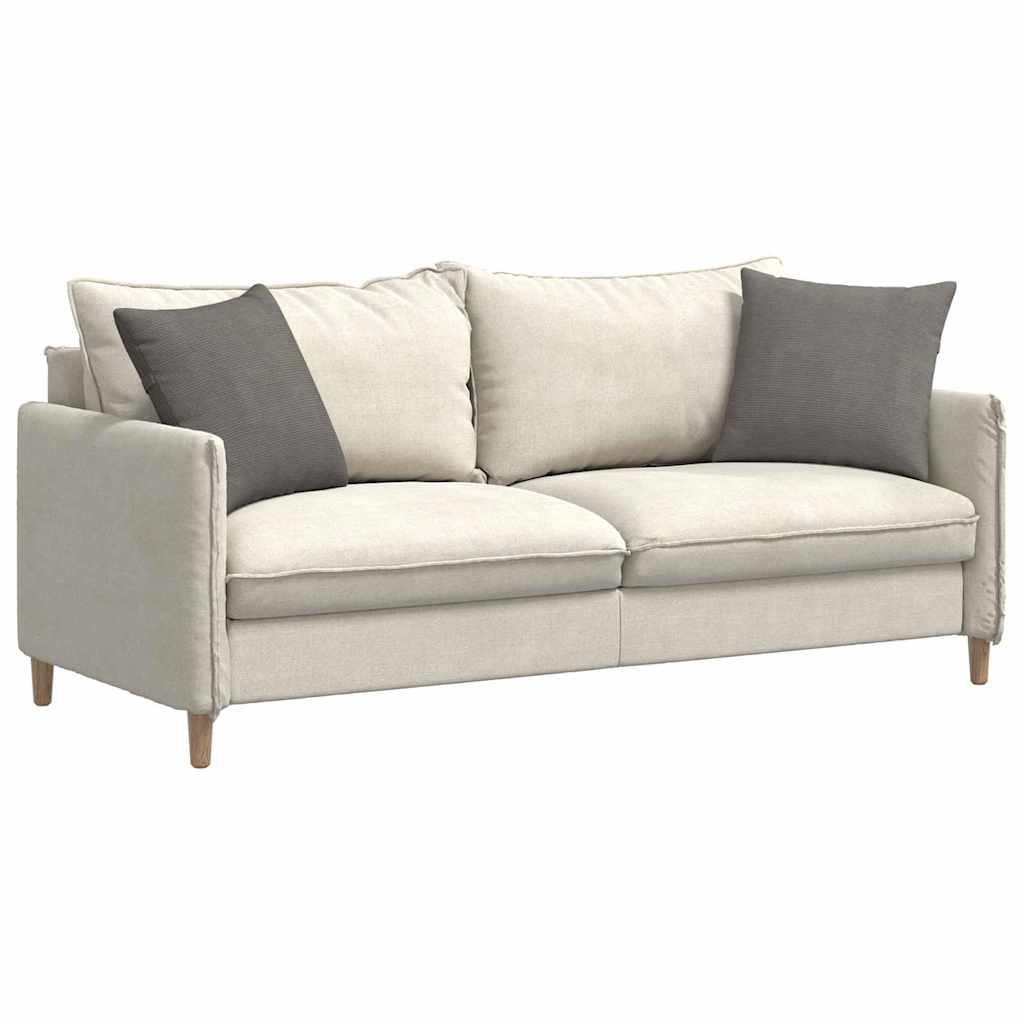 VidaXL coussins de canapé 2 pièces gris clair 45 x 45 cm tissu corde