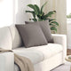 VidaXL coussins de canapé 2 pcs tissu taupe 50 x 50 cm