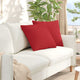 VidaXL coussins de canapé 2 pcs rouge 50 x 50 cm tissu