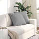 VidaXL coussins de canapé 2 pcs gris nuage 50 x 50 cm tissu