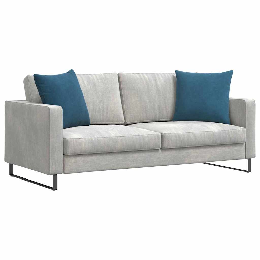VidaXL coussins de canapé 2 pièces bleu 50 x 50 cm tissu corde