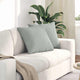 VidaXL coussins de canapé 2 pièces gris clair 50 x 50 cm tissu corde