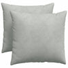VidaXL coussins de canapé 2 pièces gris clair 50 x 50 cm tissu corde