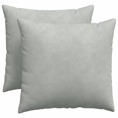 VidaXL coussins de canapé 2 pièces gris clair 50 x 50 cm tissu corde
