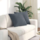 VidaXL coussins de canapé 2 pièces tissu corde gris foncé 50 x 50 cm