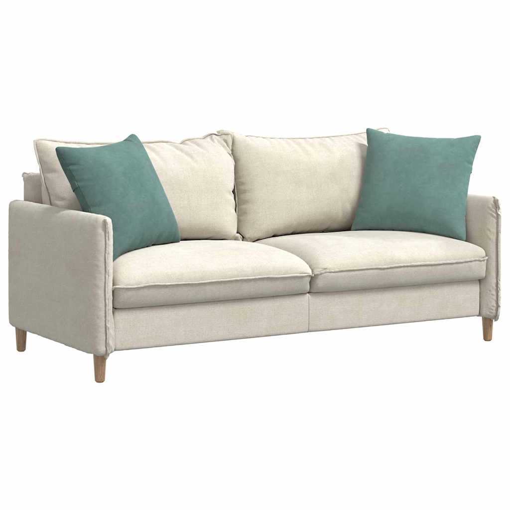 VidaXL coussins de canapé, 2 pièces, vert d'eau, tissu corde 50 x 50 cm