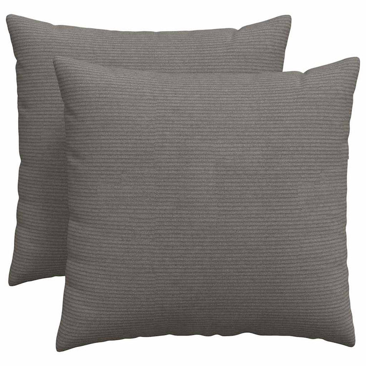 VidaXL coussins de canapé 2 pièces gris clair 50 x 50 cm tissu corde