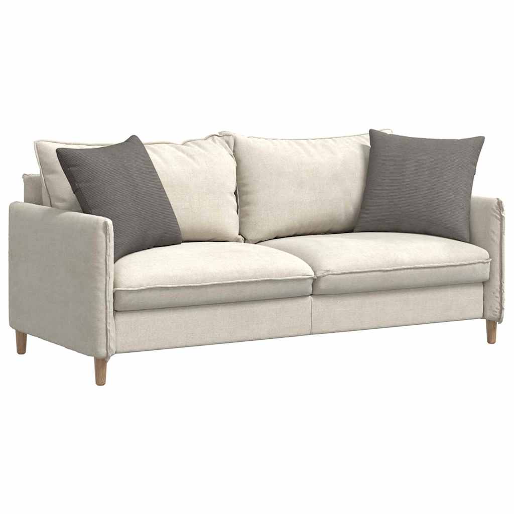 VidaXL coussins de canapé 2 pièces gris clair 50 x 50 cm tissu corde