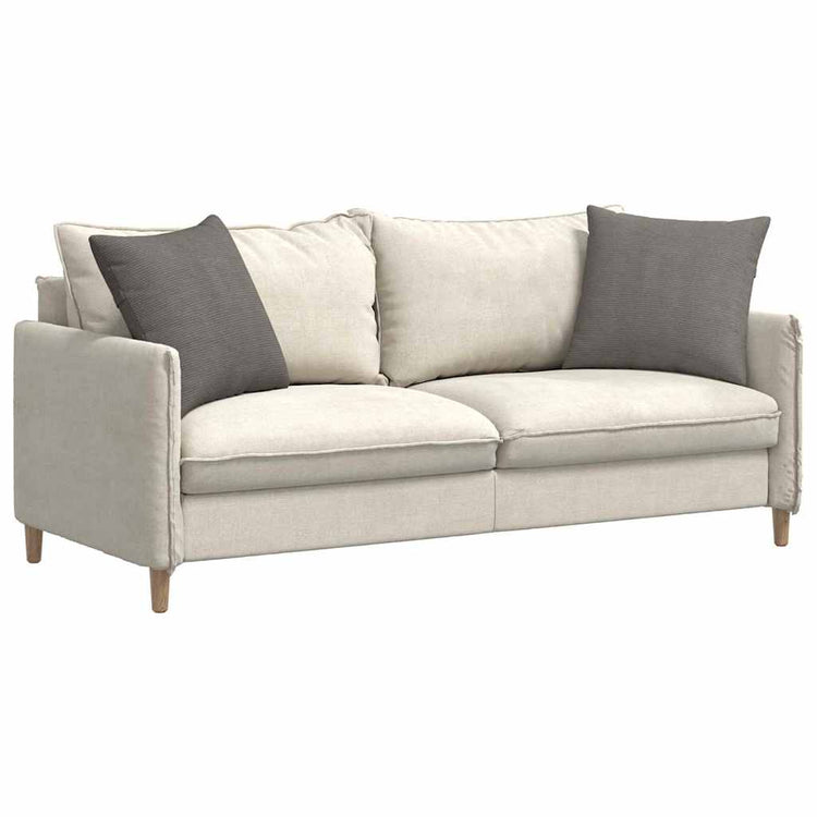 VidaXL coussins de canapé 2 pièces gris clair 50 x 50 cm tissu corde