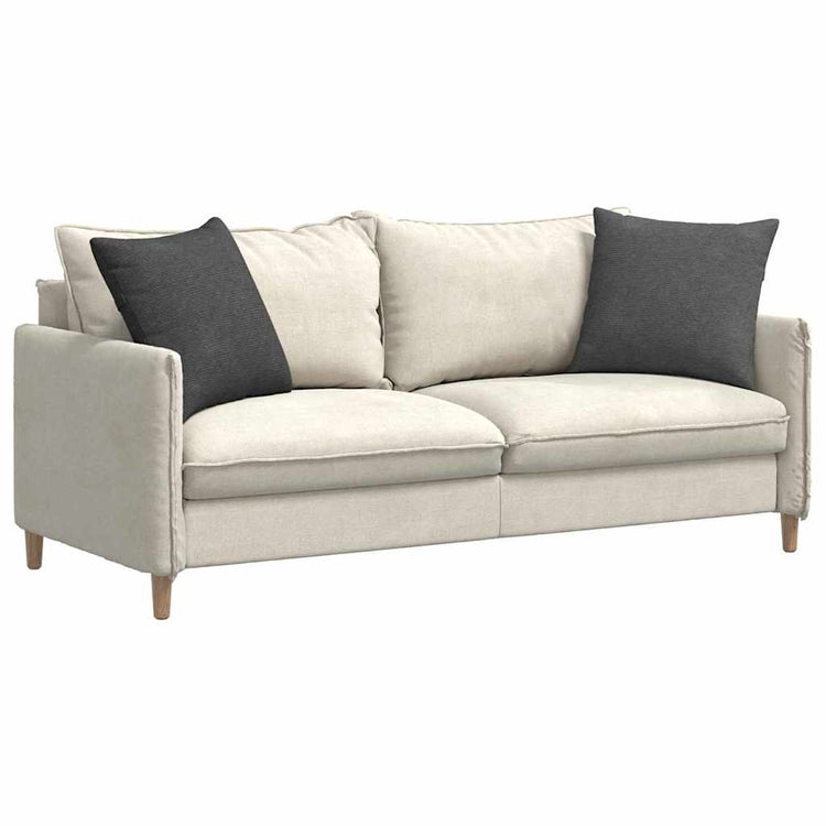 VidaXL coussins de canapé 2 pièces tissu corde gris foncé 50 x 50 cm