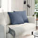 VidaXL coussins de canapé 2 pièces bleu 50 x 50 cm tissu corde