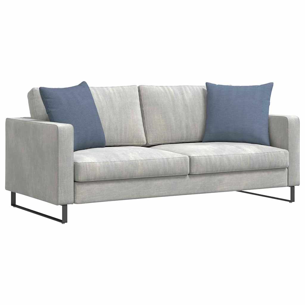VidaXL coussins de canapé 2 pièces bleu 50 x 50 cm tissu corde
