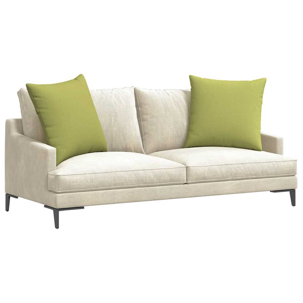 VidaXL coussins de canapé 2 pcs tissu vert clair 60 x 60 cm