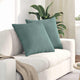 VidaXL coussins de canapé 2 pièces vert d'eau 60 x 60 cm tissu corde
