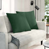 VidaXL coussins de canapé 2 pièces tissu corde vert foncé 60 x 60 cm