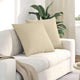 VidaXL coussins de canapé 2 pcs crème 80 x 80 cm tissu