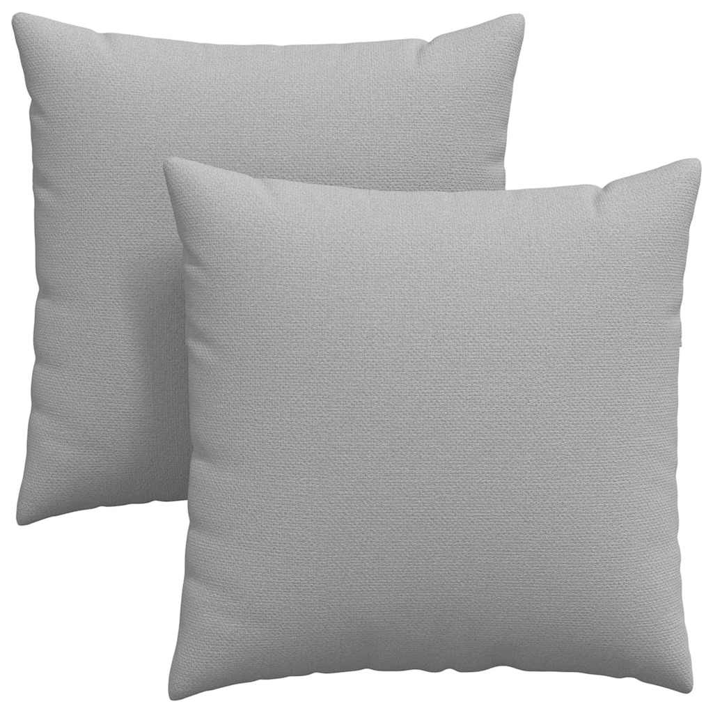 VidaXL coussins de canapé 2 pcs gris nuage 80 x 80 cm tissu