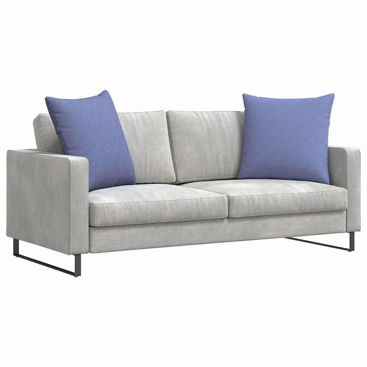VidaXL coussins de canapé 2 pcs jean bleu 80 x 80 cm tissu