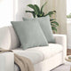 VidaXL coussins de canapé 2 pièces gris clair 80 x 80 cm tissu corde