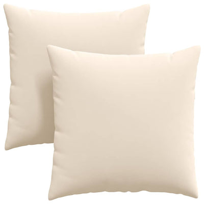 VidaXL coussins de canapé 2 pièces beige 80 x 80 cm tissu